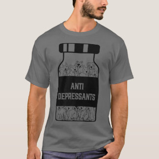 Camiseta Antidepressants, Love Pitbull Smile, Dog Is Love P