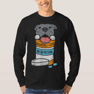 Camiseta Antidepressivo Cão Engraçado Pitbull