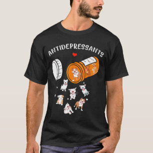 Camiseta Antidepressivo Cujo Cachorro De Pitbull - Novo