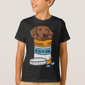 Camiseta Antidepressivo Dachshund Weiner Salsicha