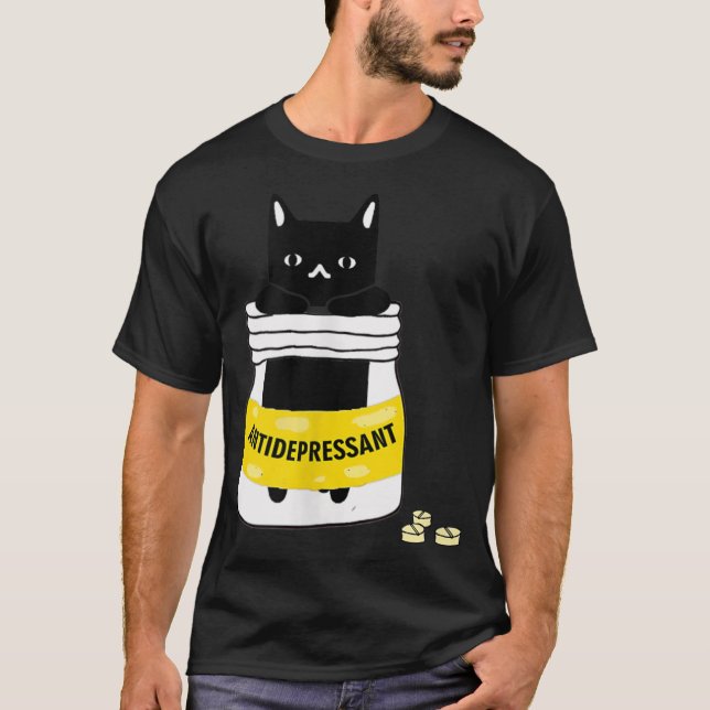 Camiseta Antidepressivo Gato (Frente)
