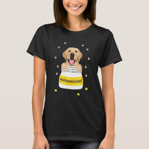 Camiseta Antidepressivo Ouro Retriever Cachorro Puppy Propr