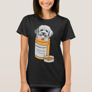 Camiseta Antidepressivo Proprietário do Poodle Amante de os