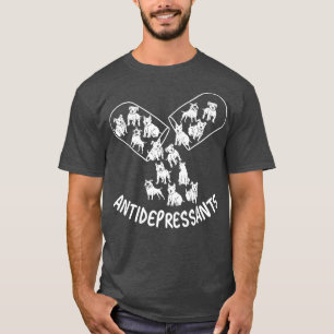 Camiseta Antidepressivos, Amantes De Cachorro De Pitbull, C