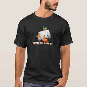 Camiseta Antidepressivos  Frango  Fazendeiros de Frango da 