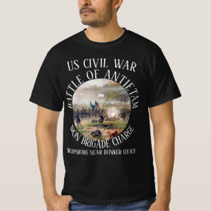 CAMISETA ANTIETAM BATALHA DE FERRO DE GUERRA CIVIL DOS EUA