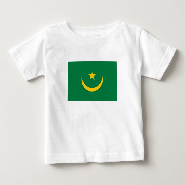 Camiseta Antiga bandeira da Mauritânia (Frente)