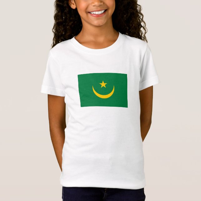Camiseta Antiga bandeira da Mauritânia (Frente)