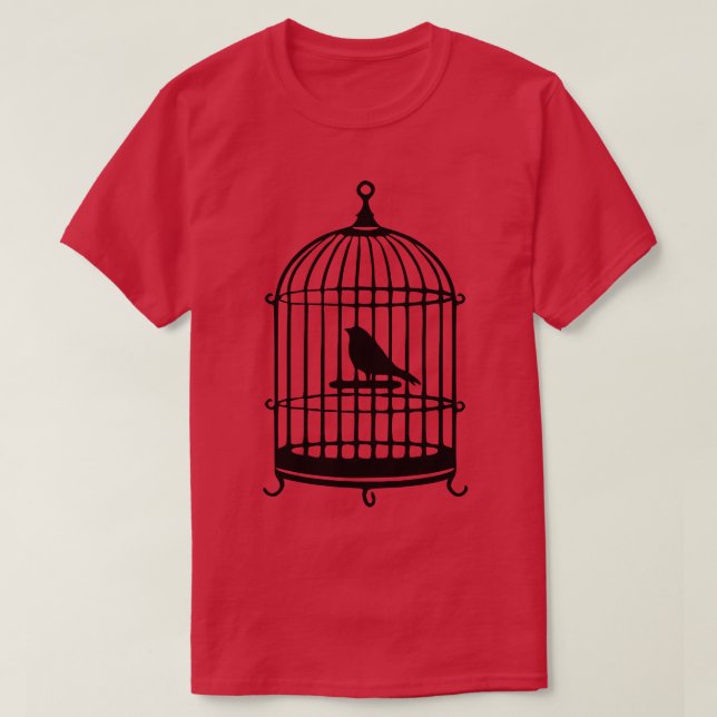Camiseta Antiga Birdcage (Frente do Design)