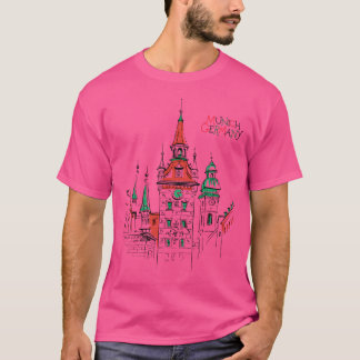 Camiseta Antiga Câmara Municipal De Munique, Alemanha