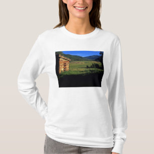 Camiseta Antiga casa de toros perto de Park City, Utah. (L.