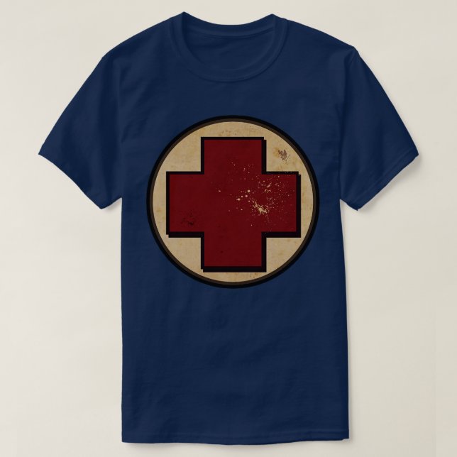 Camiseta Antiga Cruz Vermelha (Frente do Design)