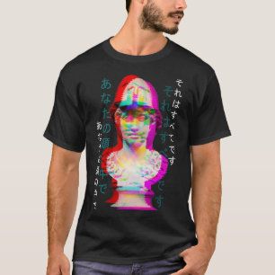 Camiseta Antiga Estátua Grega - Vaporwave Estético