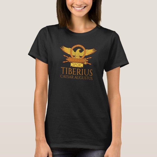 Camiseta Antiga História Romana Tibério Caesar Augustus S (Frente)