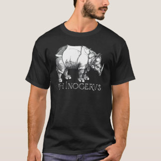 Camiseta Antiga Impressão Rhinoceros Albrecht Durer