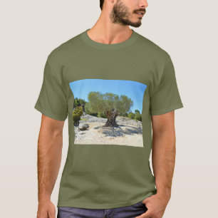 Camiseta Antiga moda da oliveira francesa