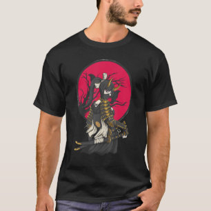 Camiseta Antiga mulher japonesa Samurai Katana Ronin Geish