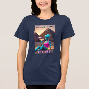 Camiseta Antiga Pirâmide Alienígena Margarita