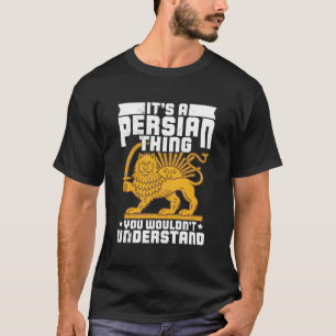 Camiseta Antigas Pérsimas Sinalizadores Irã Ásia Farsi Arte