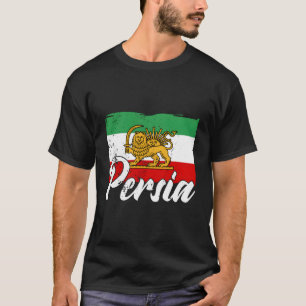 Camiseta Antigas Pérsimas Sinalizadores Irã Ásia Farsi Arte