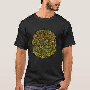 Camiseta Antigo Calendário Maia Aztec Símbolo Tribal Retroa