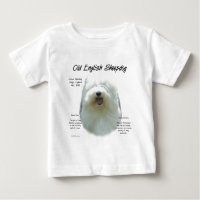 Antigo Design de História do Sheepdog Inglês