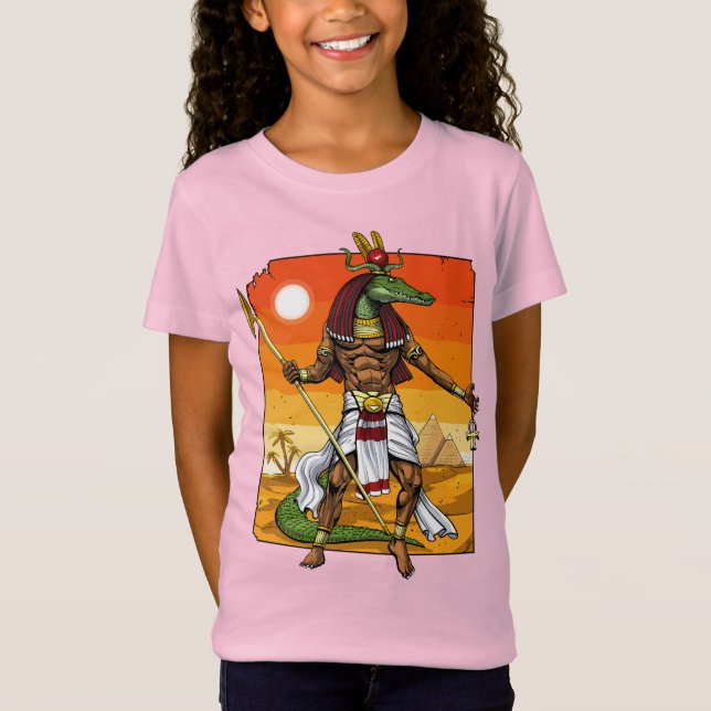 Camiseta Antigo Deus Egípcio Sobek (Frente)