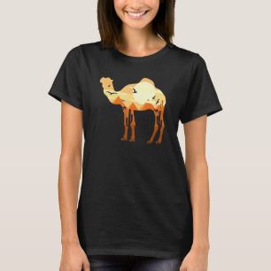 Camiseta Antigo Egito Cairo Camel Cactus Trip Souvenir Pyr