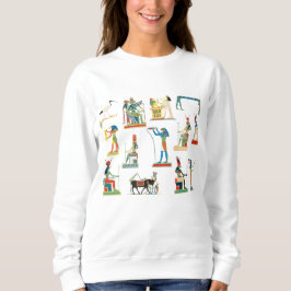 Camiseta Antigo Egito Vintage Padrão Egípcio