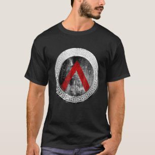 Camiseta Antigo Guerreiro Lambda, Antigo Grego Vintag Grego