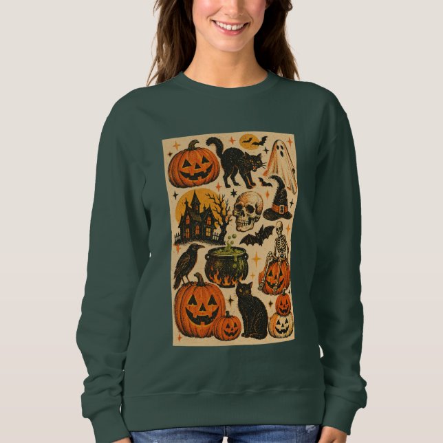 Camiseta Antigo Halloween  (Frente)
