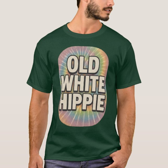 CAMISETA ANTIGO HIPPIE BRANCO (Frente)