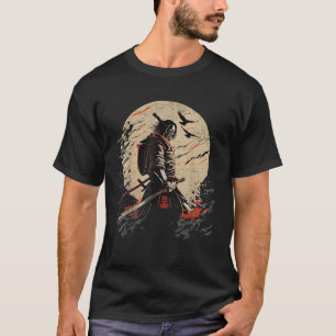 Camiseta Antigo japonês Samurai Bushido Code Warrior Gift