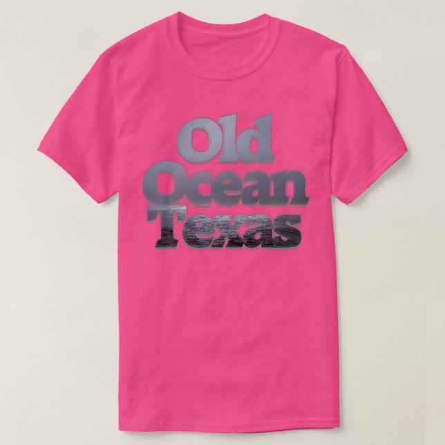 Camiseta Antigo Oceano Texas (Frente do Design)