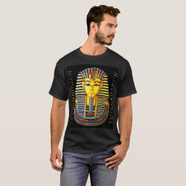 Camiseta Antigo Pharaoh Tutankhamun Dourado Máscara do Egit