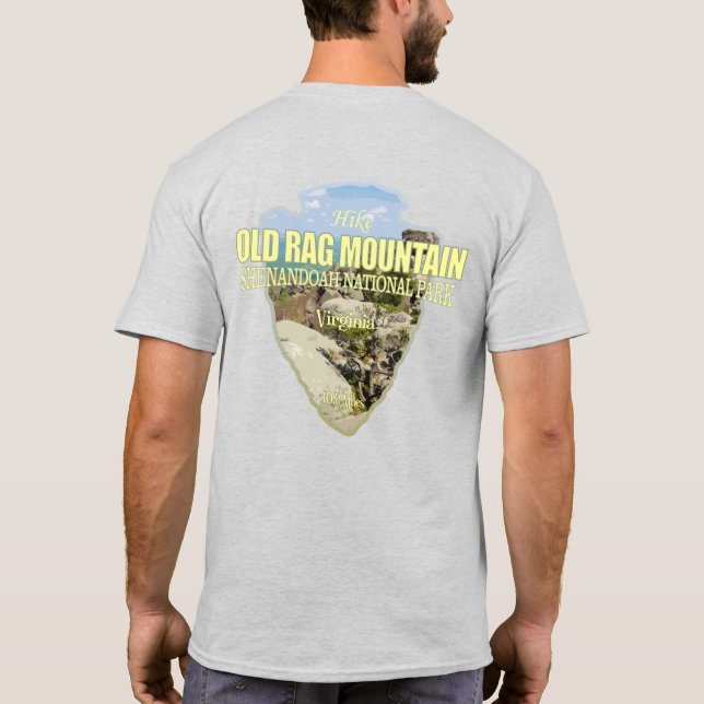 Camiseta Antigo Rag Mtn (ponta de seta) (Verso)