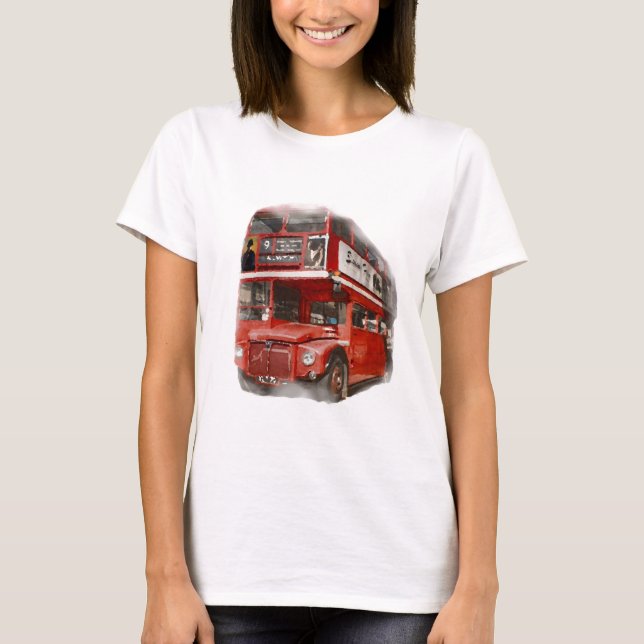 Camiseta Antigo Red London Bus (Frente)
