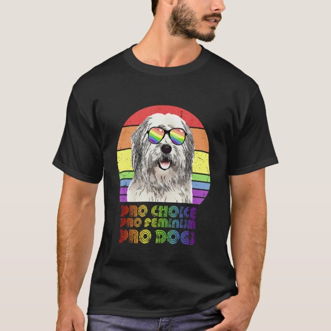 Camiseta Antigo Sheepdog Pro Choice Pro Feminismo Pro D (Frente)