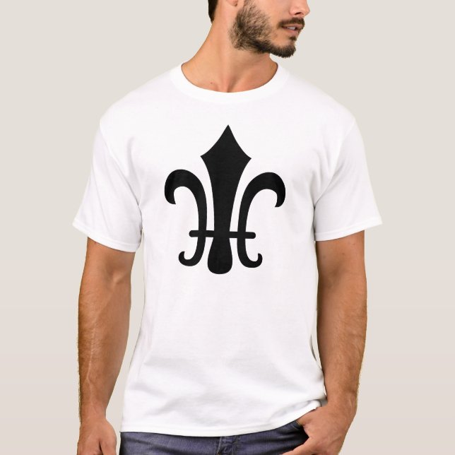 Camiseta Antigo Símbolo Fleur De Lis (Frente)