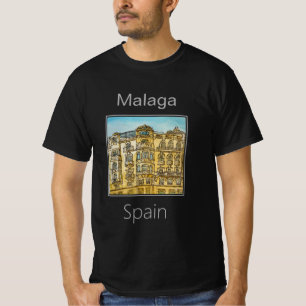 Camiseta Antigos Apartamentos da Cidade, Málaga, Espanha