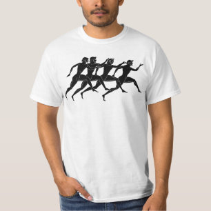 Camiseta Antigos Credores Gregos Correndo - Preto