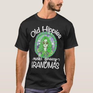 Camiseta Antigos Hippies Fazem Avós Groovy Retro 70 Vovô