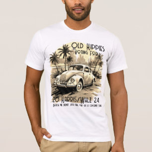 Camiseta Antigos Hippies para Harris/Walz