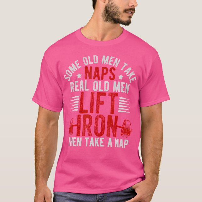Camiseta Antigos Homens, Exercício de Malhação de ginástica (Frente)