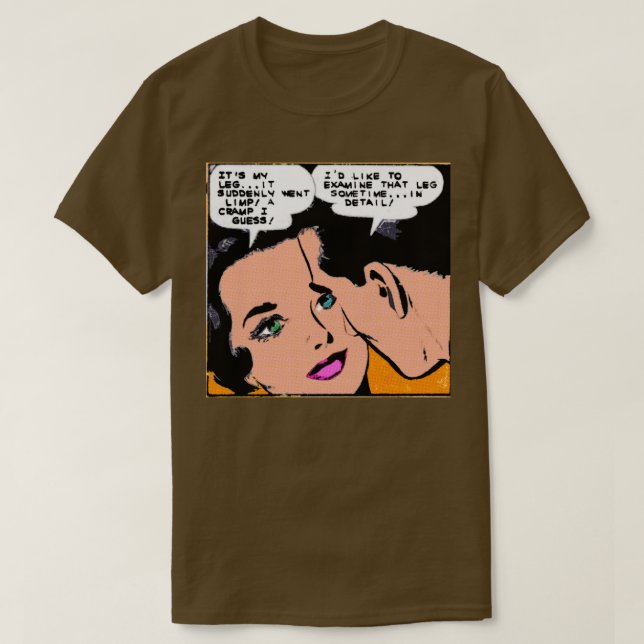 Camiseta Antigos quadrinhosVintageRomance (Frente do Design)