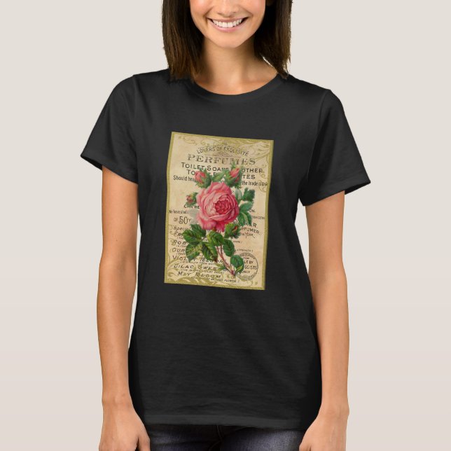 Camiseta Antigos Rosas franceses (Frente)