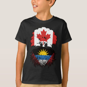 Camiseta Antigua Antiguan Canada Tree Roots Flag