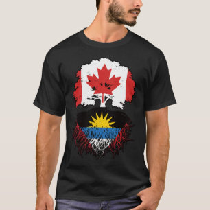 Camiseta Antigua Antiguan Canada Tree Roots Flag