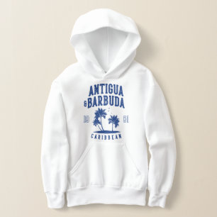 Camiseta Antigua & Barbuda Palmeira Caribenha Crianças
