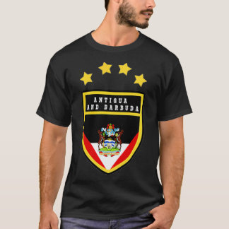 Camiseta Antígua e Barbuda casaco de armas nacional p